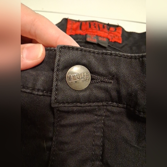 Tripp NYC Y2K Low-Rise Black T-Back Skinny Jeans, size 18R - Picture 8 of 13
